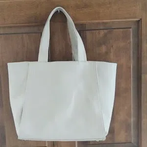 Borsani Bags Borsani Italy Cream Faux Pebble Leather Tote Color Cream Size 14 x 13 x 5.5 Graetzo53 s Closet
